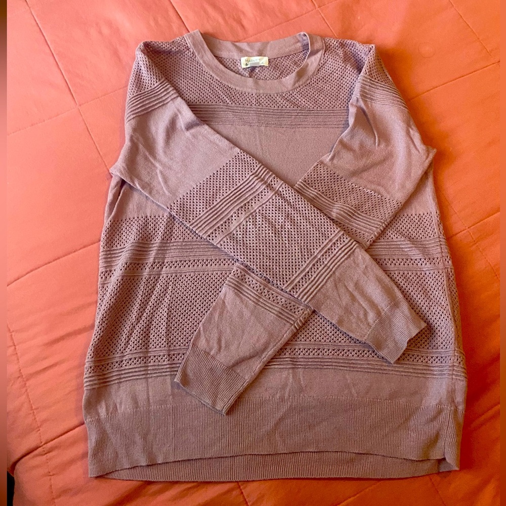 Light pink/mauve sweater from Market and Spruce.